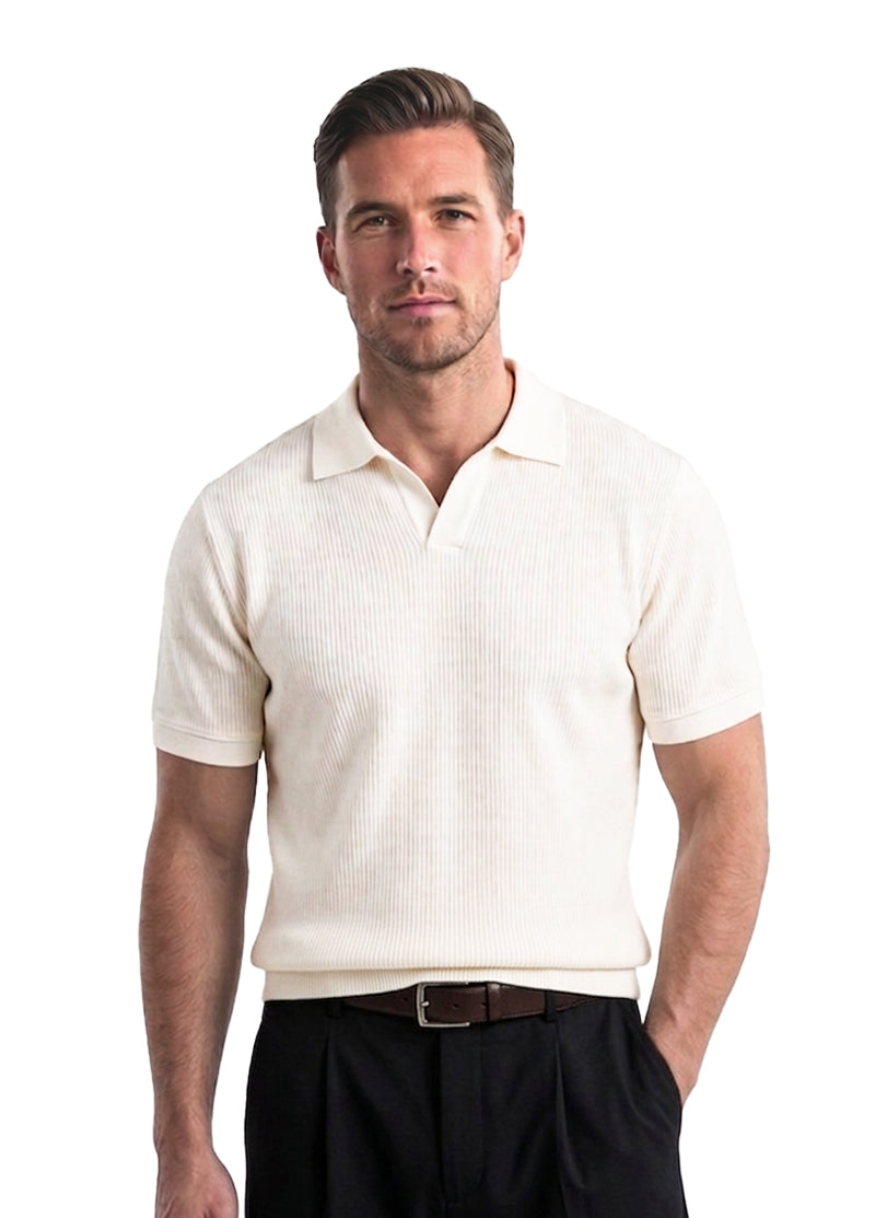 OFF WHITE POLO SHIRT